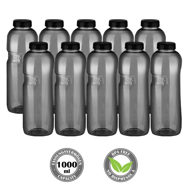 Kavodrink Classic Trinkflasche 1 Liter schwarz