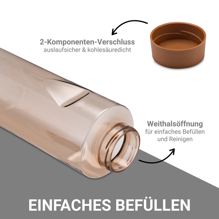 Kavodrink Premium Braun Trinkflasche 800 ml