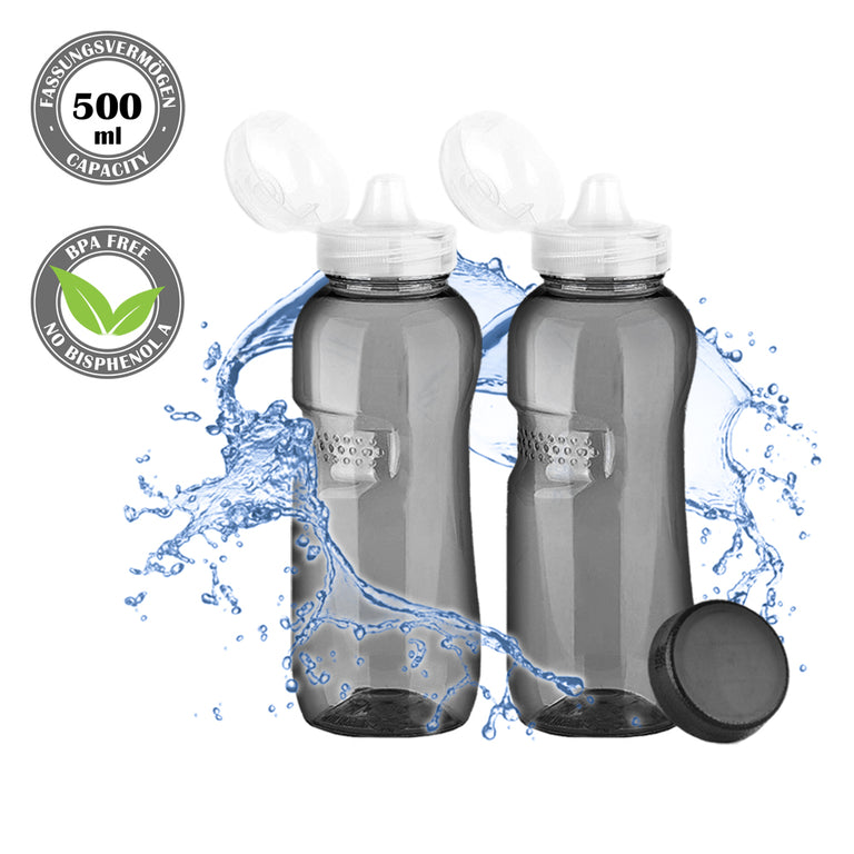 Kavodrink Classic Sport Trinkflasche 0,5 Liter schwarz