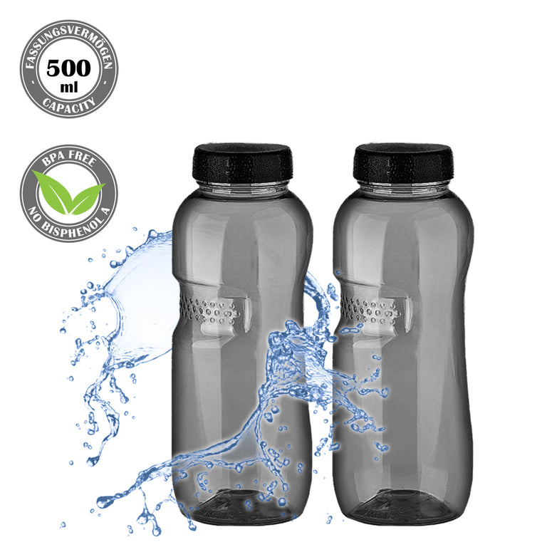 Kavodrink Classic Trinkflasche 0,5 Liter schwarz