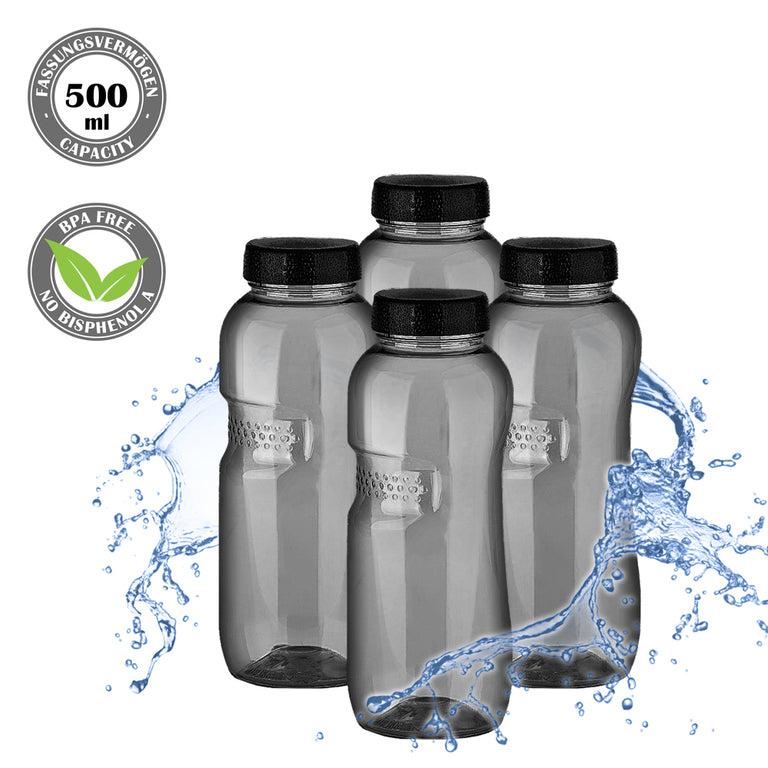 Kavodrink Classic Trinkflasche 0,5 Liter schwarz