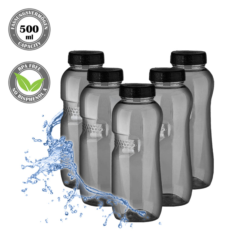 Kavodrink Classic Trinkflasche 0,5 Liter schwarz