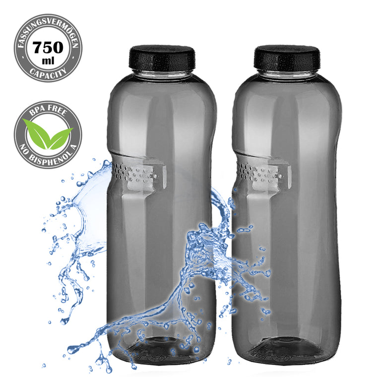 Kavodrink Classic Trinkflasche 0,75 Liter schwarz