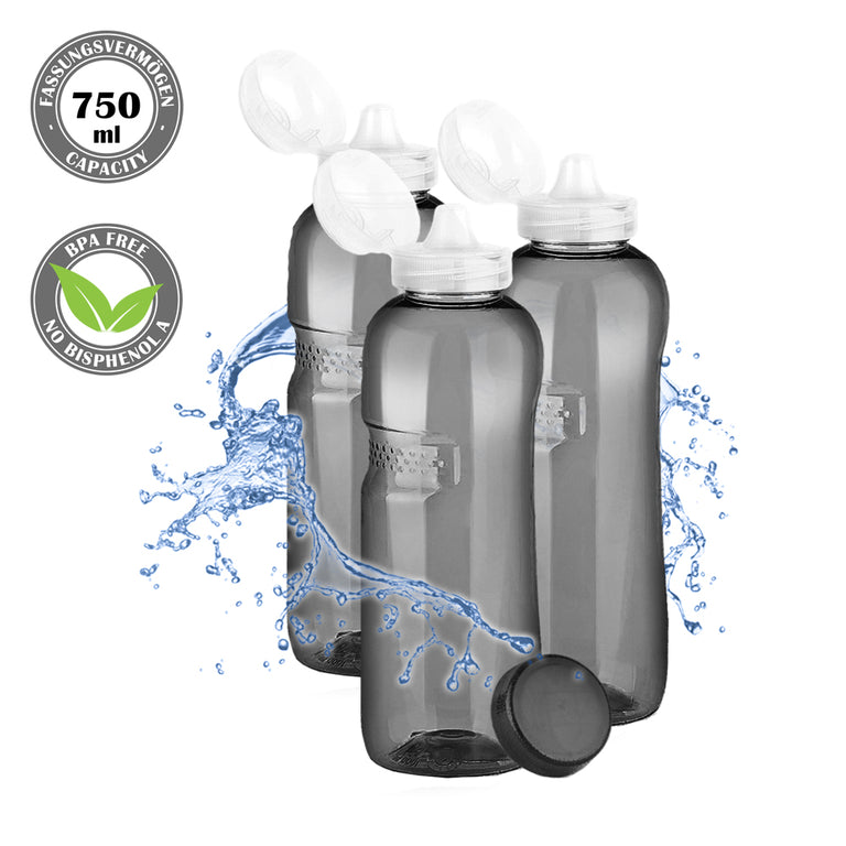 Kavodrink Classic Sport Trinkflasche 0,75 Liter schwarz